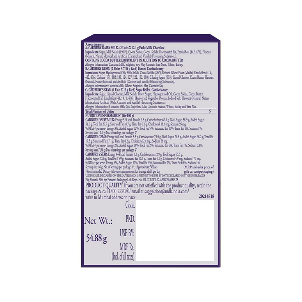 Cadbury Celebration Chocolate Gift Pack
