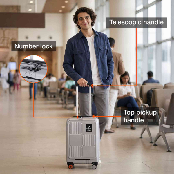 Nasher Miles Perth With Laptop Compartment Trolley