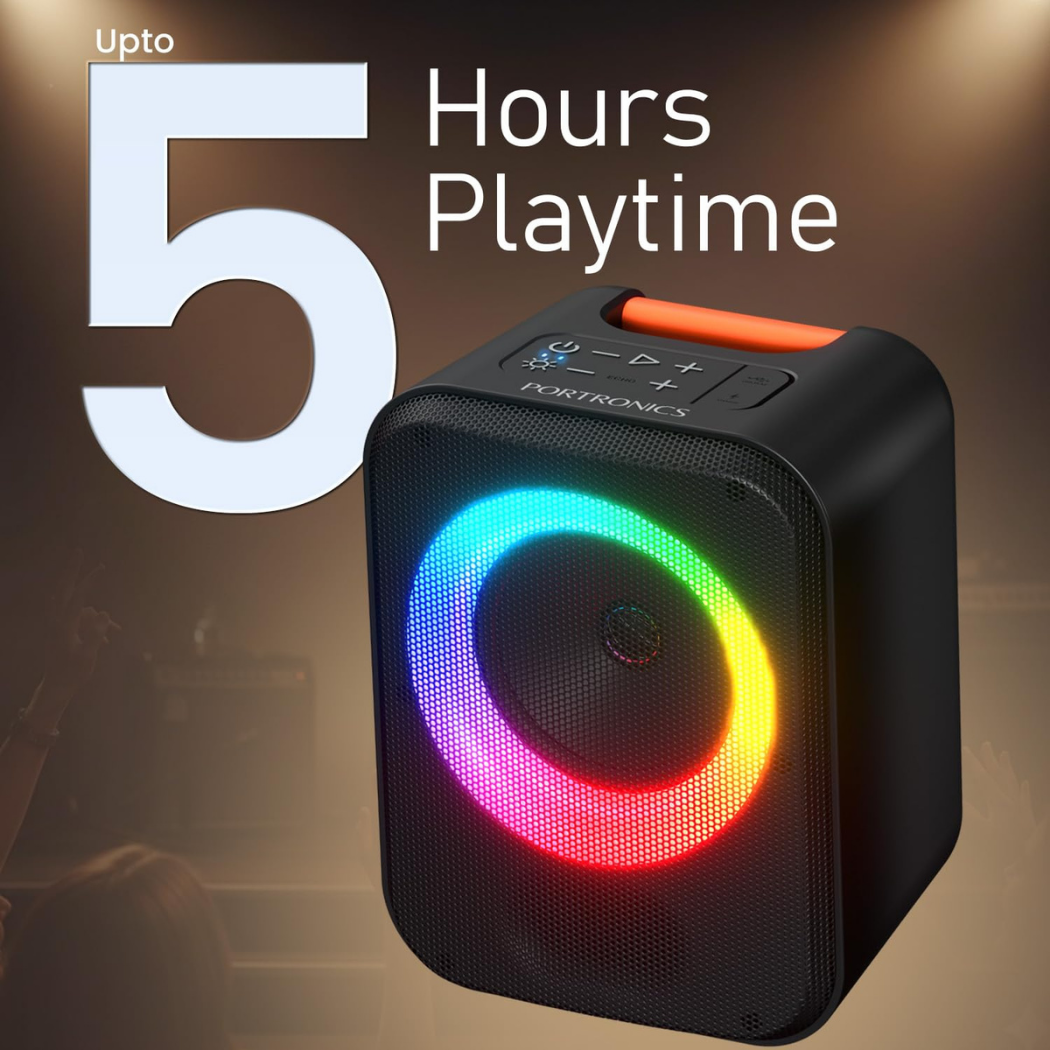 Portronics Apollo 30 Bluetooth Speaker With Wireless Karaoke Mic