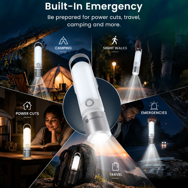 Portronics Luma LED Lamp With Torch