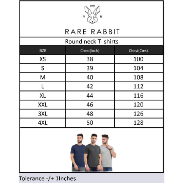 Rare Rabbit Signature Round Neck T-Shirt