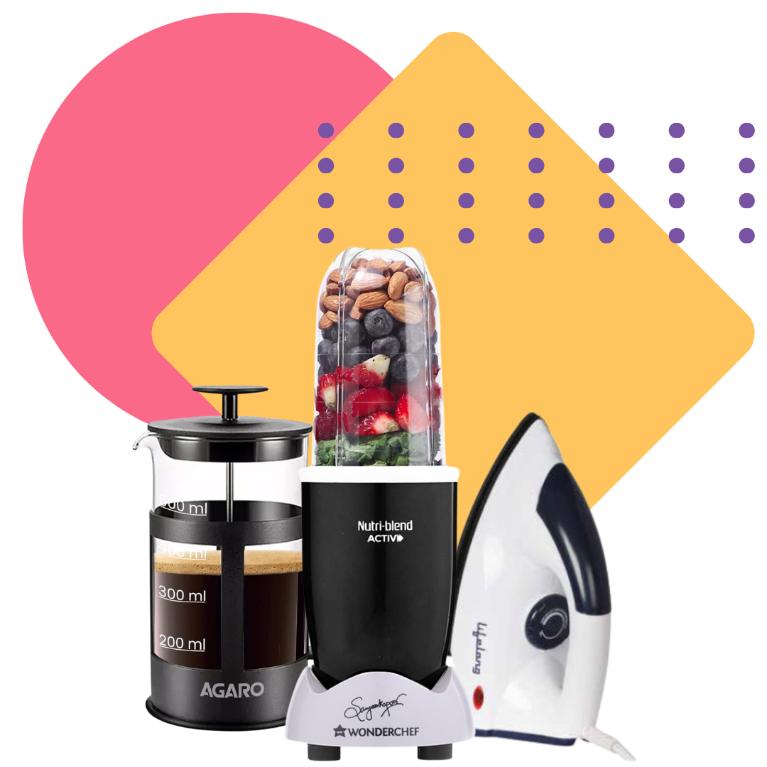 Coffee maker, blender, iron for corporate gifting