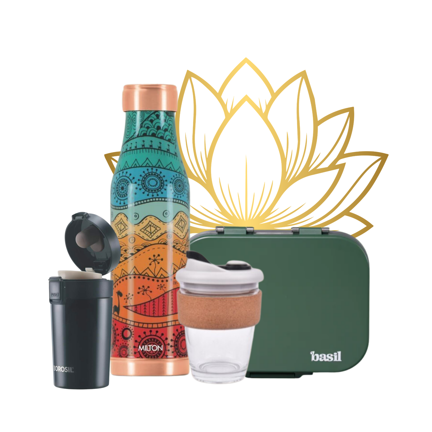- Drinkware & Lunch Boxes