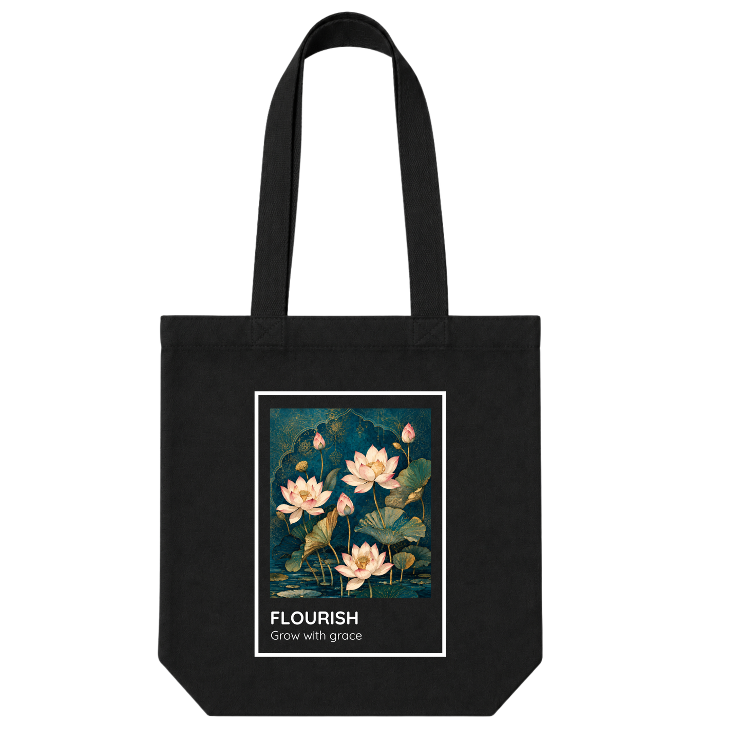 Diwali Tote Bag - Black