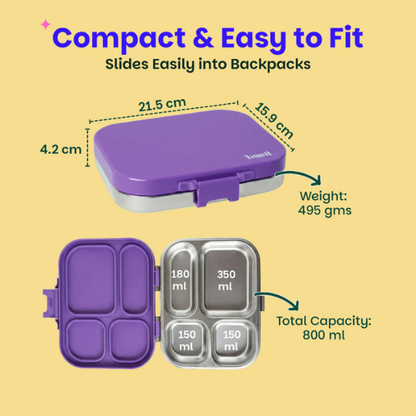 Basil Bento Quad Lunchbox