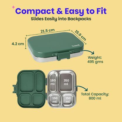 Basil Bento Quad Lunchbox