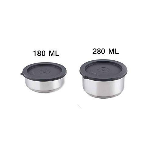 Borosil Carryfresh Round Stainless Steel Lunchbox