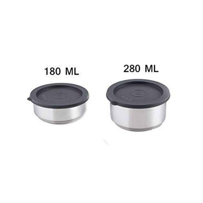 Borosil Carryfresh Round Stainless Steel Lunchbox