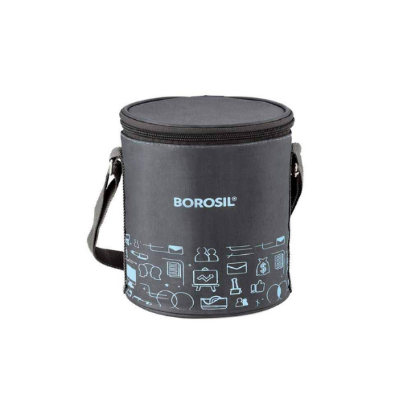 Borosil Carryfresh Round Stainless Steel Lunchbox
