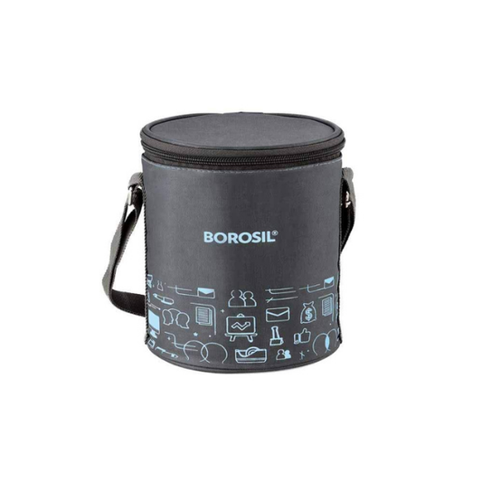 Borosil Carryfresh Round Stainless Steel Lunchbox