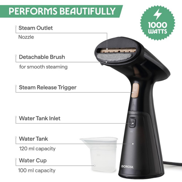 Borosil Handheld Garment Steamer
