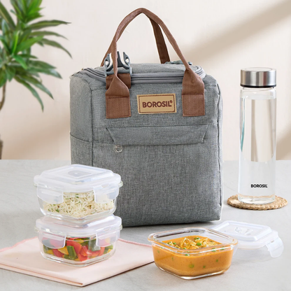 Borosil Gourmet Glass Lunch Box Set