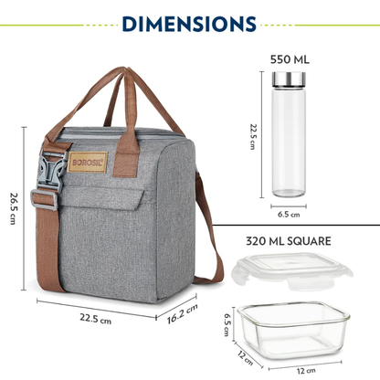 Borosil Gourmet Glass Lunch Box Set