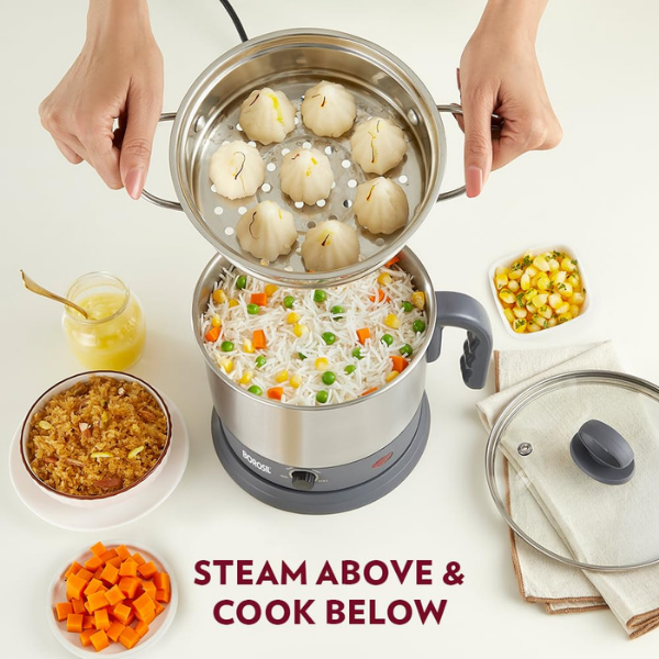 Borosil Multicook Kettle 1.3L