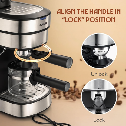 Borosil Brew Mate Espresso Coffee Maker