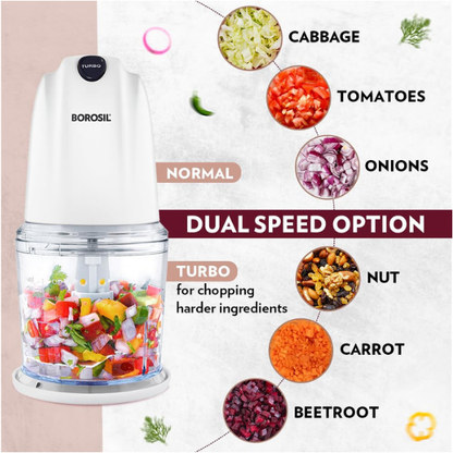 Borosil Chef Delite Electric Vegetable Chopper