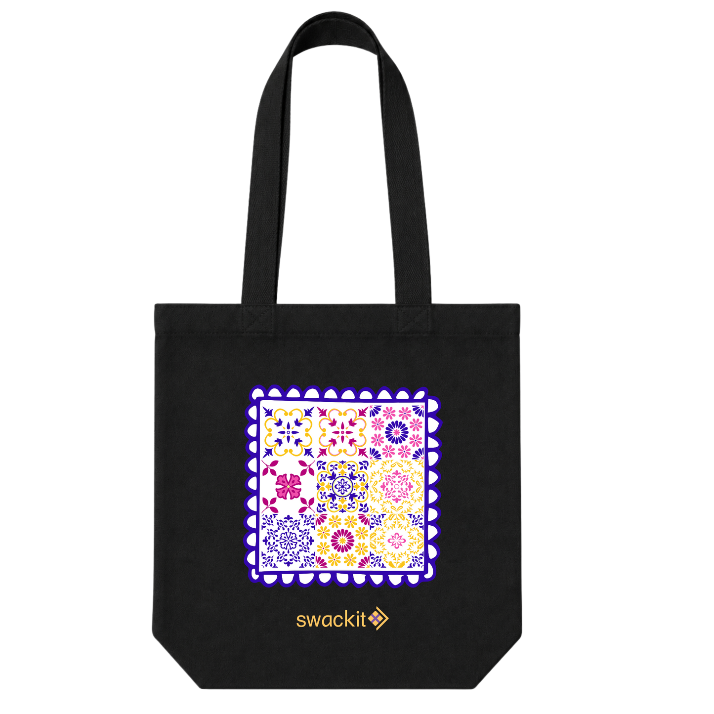 Diwali Tote Bag - Black