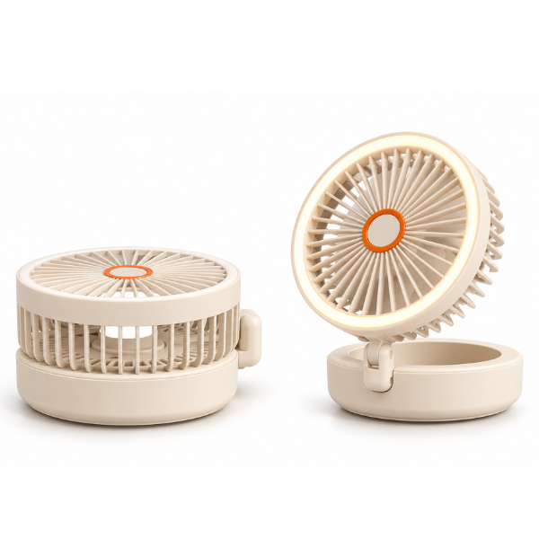 Drift Foldable Fan with Ring Light