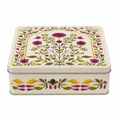Floral Tin Box