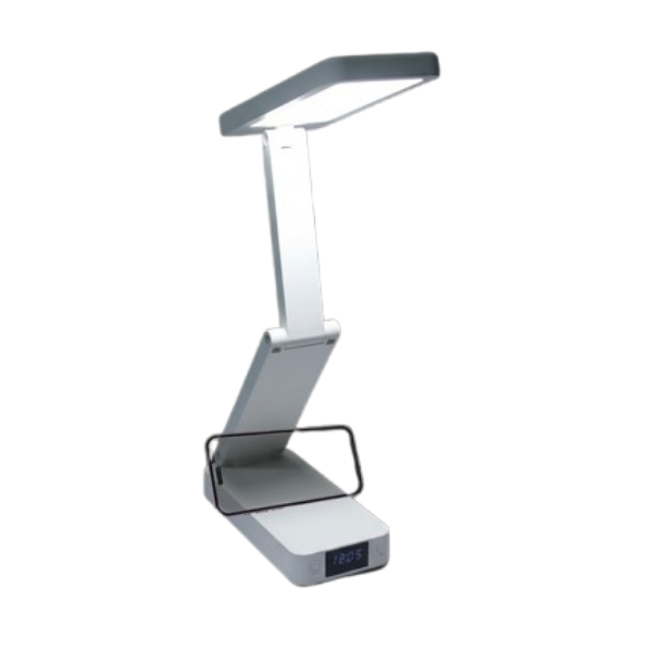Foldable Desk Lamp + Clock