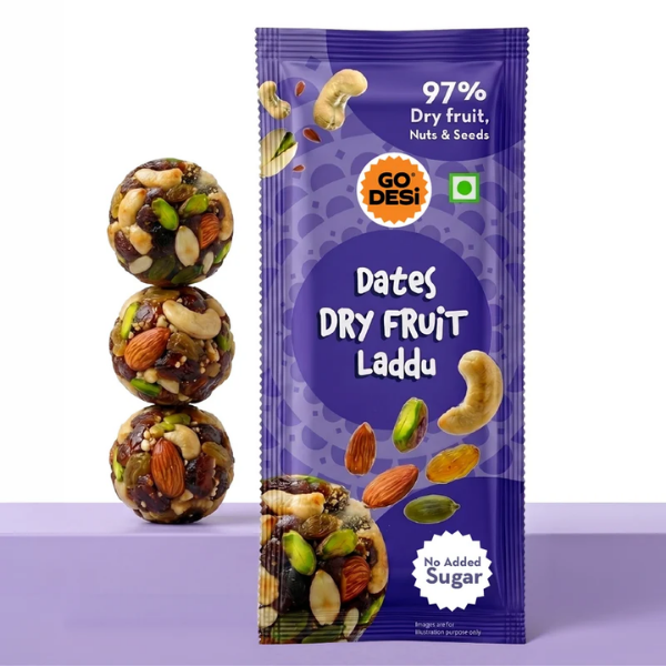 GO DESi Dates Dry Fruit Laddu