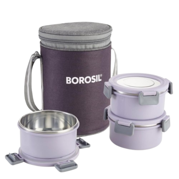 Borosil Glory Tall Microwave Safe Lunch Box