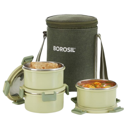 Borosil Glory Tall Microwave Safe Lunch Box