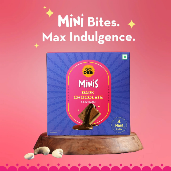 Go Desi Dark Chocolate Kaju Katli