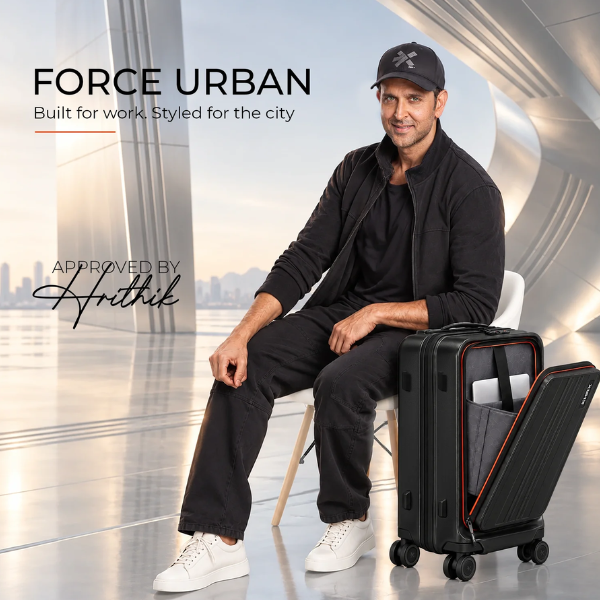 HRX Force Urban Trolley with Laptop Compartment