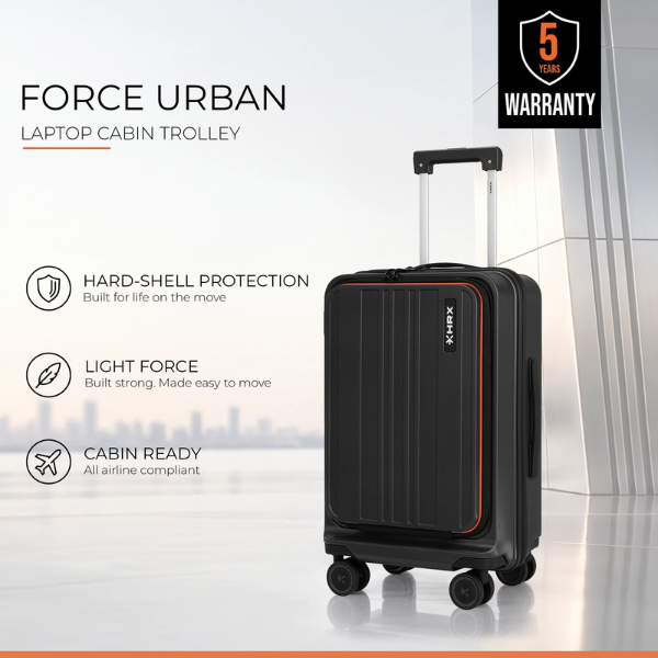 HRX Force Urban Trolley with Laptop Compartment