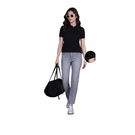 Indian Terrain Women's Polo T-Shirt