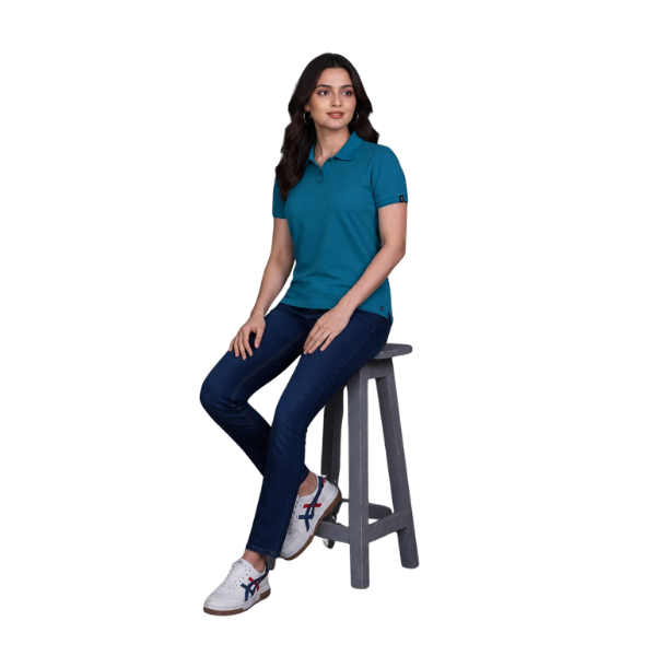 Indian Terrain Women's Polo T-Shirt
