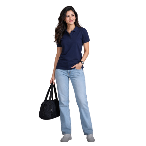 Indian Terrain Women's Polo T-Shirt