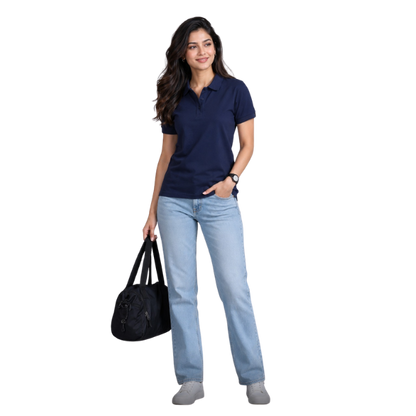 Indian Terrain Women's Polo T-Shirt