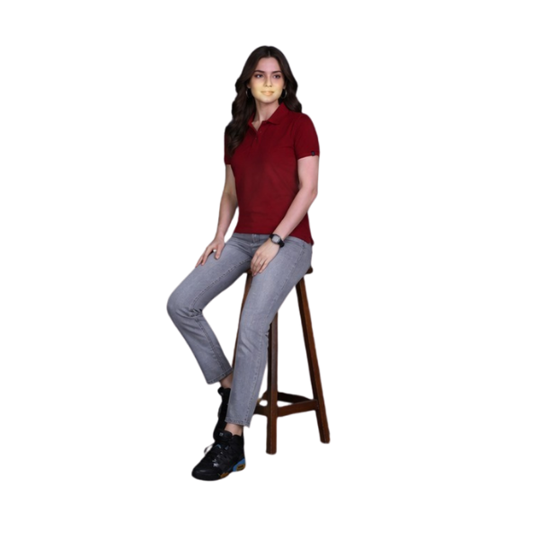 Indian Terrain Women's Polo T-Shirt