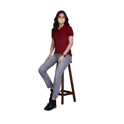 Indian Terrain Women's Polo T-Shirt