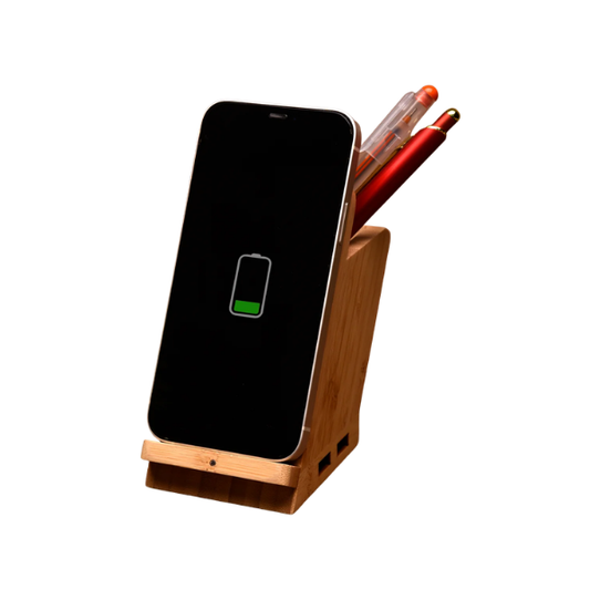 Maple Wireless Charger With Pen Stand
