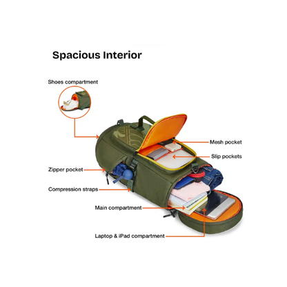 Nasher Miles Hunter Duffle cum Backpack