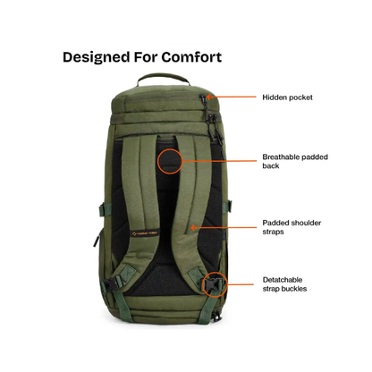 Nasher Miles Hunter Duffle cum Backpack