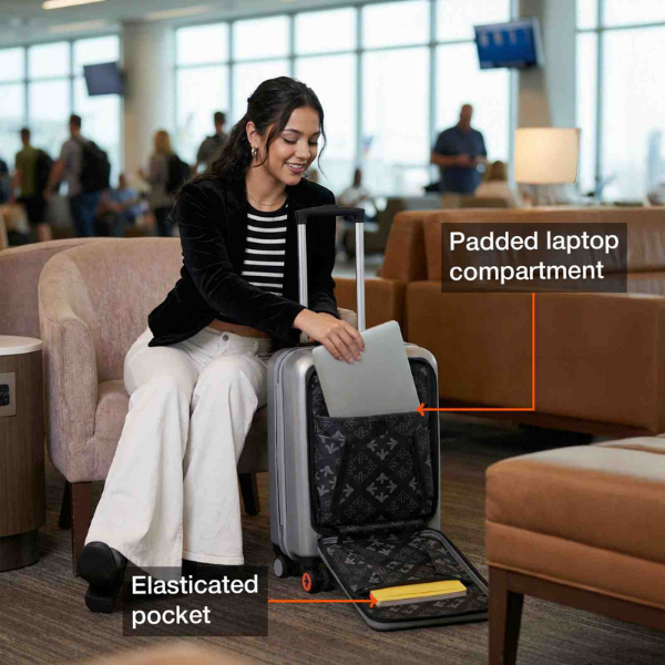 Nasher Miles Perth With Laptop Compartment Trolley