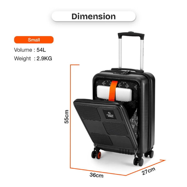 Nasher Miles Perth With Laptop Compartment Trolley