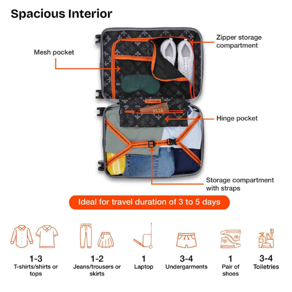Nasher Miles Perth With Laptop Compartment Trolley