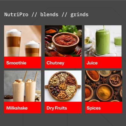 NutriPro Blender With 2 Jars & 1 Blade