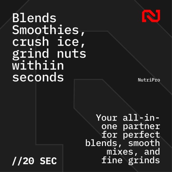NutriPro Blender With 2 Jars & 1 Blade