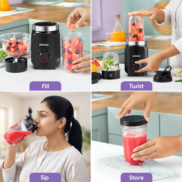 Borosil Nutrifresh Smoothie Maker & Grinder