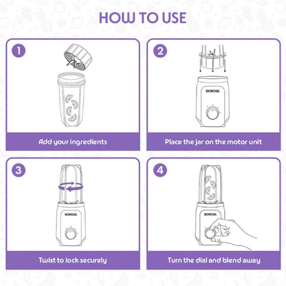 Borosil Nutrifresh Smoothie Maker & Grinder