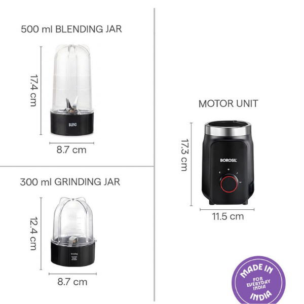 Borosil Nutrifresh Smoothie Maker & Grinder