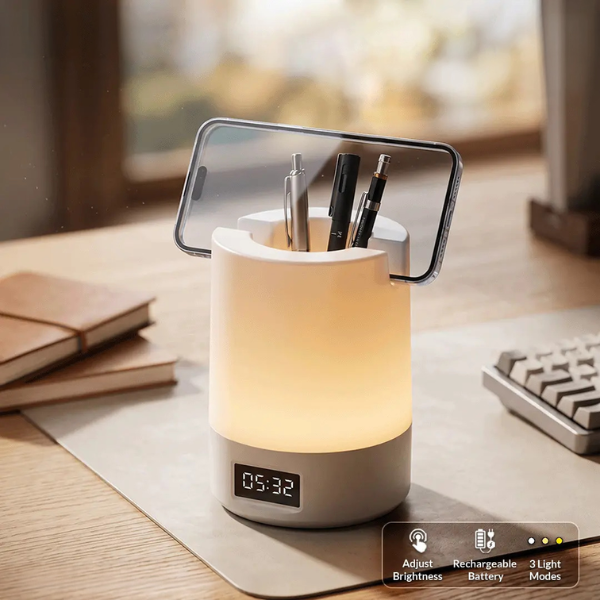 Nyx Table Lamp with Clock