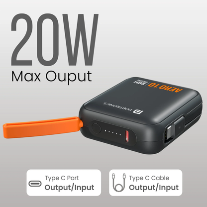 Portronics Aero 10 Fast Charging 10000mAh Powerbank