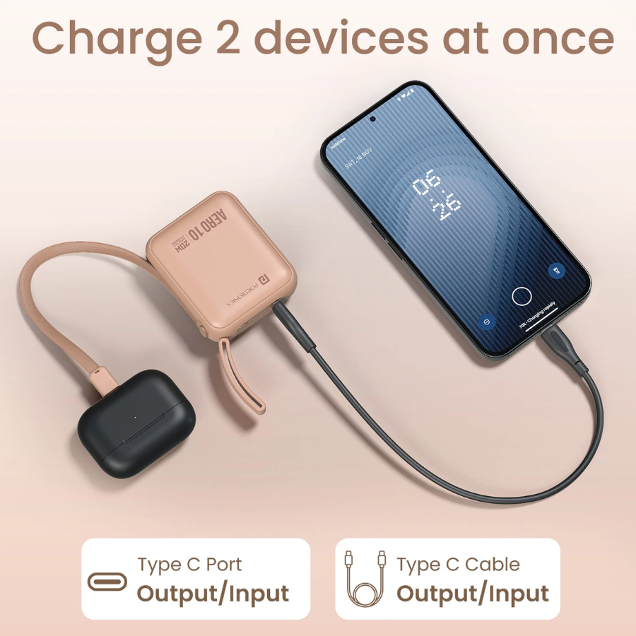 Portronics Aero 10 Fast Charging 10000mAh Powerbank